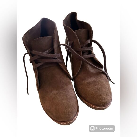 J. Crew Shoes - J. Crew MacAlister Wedge Boots, Size 5 – Italian Suede. Inspired by history!